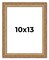 10x13 Museum-Quality Picture Frame with UV-Resistant Acrylic & Acid-Free Backing, Available in 4 Finishes - Gold, Silver, Bronze, and Black